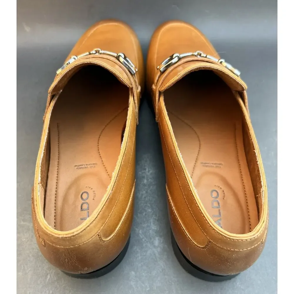 ALDO Marinho Loafers Brown (Cognac Leather Smooth) Men's 11 US Size - Picture 11 of 15
